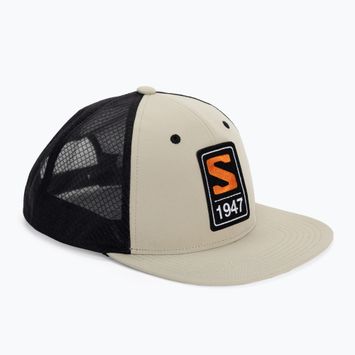 Czapka z daszkiem Salomon Trucker beżowo-czarna LC1680400
