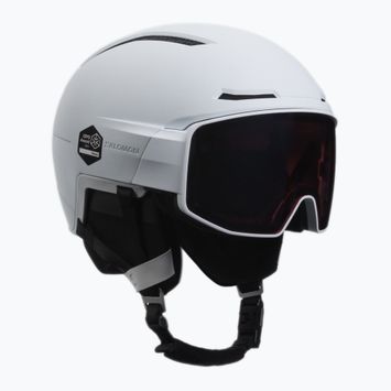 Kask narciarski Salomon Driver Prime Sigma Plus white/silver pink/sky blue
