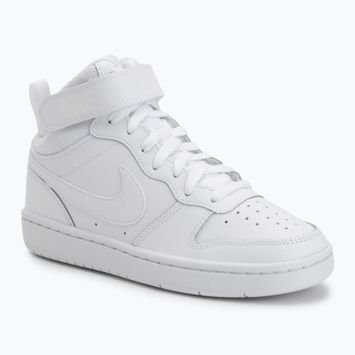 Buty dziecięce Nike Court Borough Mid 2 white/white/white