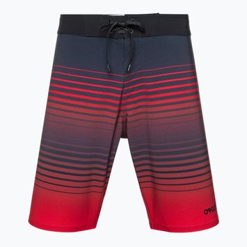Szorty kąpielowe męskie Oakley Fade Out RC 21" black/red stripes
