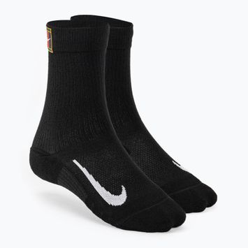 Skarpety Nike Court Multiplier Cushioned Crew 2pairs black/black