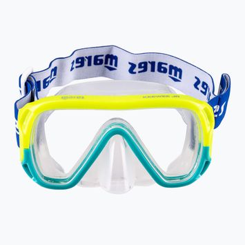 Maska do nurkowania dziecięca Mares Keewee Junior yellow / aqua / clear