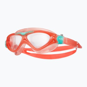 Maska do pływania TYR Rogue clear/coral/turquoise