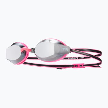 Okulary do pływania dziecięce TYR Blackops 140 Ev Racing Mirrored silver/ pink/ black