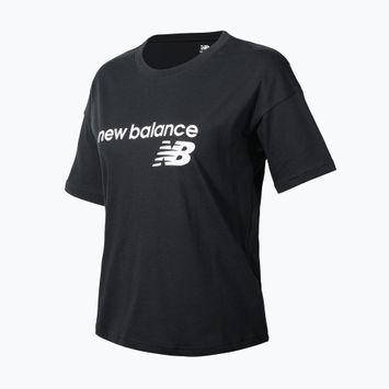 Koszulka damska New Balance Classic Core Stacked black