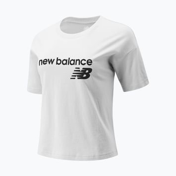 Koszulka damska New Balance Classic Core Stacked white