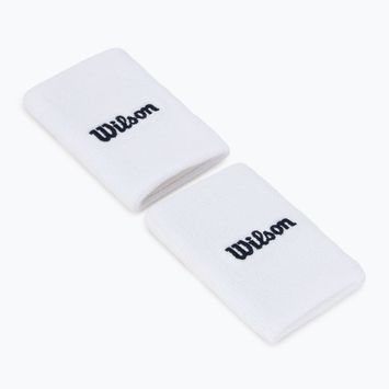 Frotki na nadgarstek Wilson Wide Terry Wristband 2 szt. bright white
