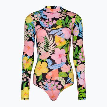 Strój kąpielowy jednoczęściowy damski Hurley Sunset District Zip Back Cheeky Surfsuit black