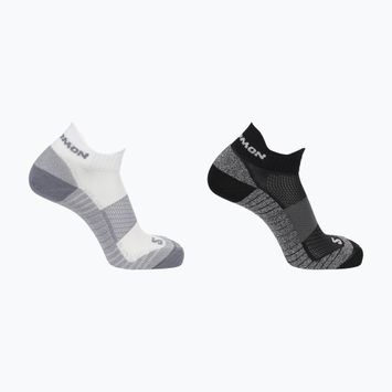 Skarpety Salomon Aero Ankle 2-Pack 2 pary black/white