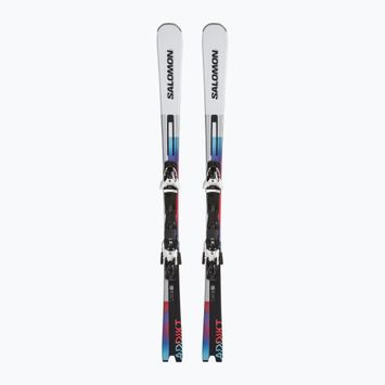 Narty zjazdowe Salomon Addikt + wiązania Z12 GW white/black/pastel neon blue