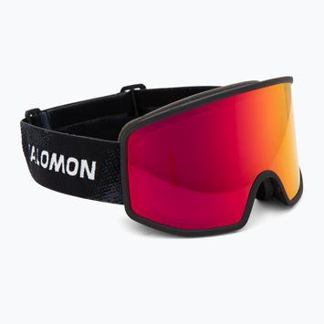 Gogle narciarskie Salomon Sentry Pro OTG Sigma black/poppy red