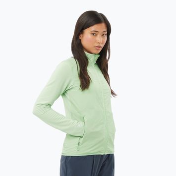 Bluza trekkingowa damska Salomon Sntial Lightwarm Hybrid sea foam