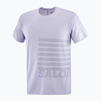 Koszulka do biegania męska Salomon Sense Aero Tee GFX cosmic sky/castlerock
