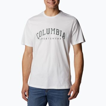 Koszulka trekkingowa męska Columbia Rockaway River Graphic white/csc varsity arch graphic
