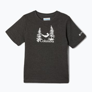 Koszulka trekkingowa dziecięca Columbia Valley Creek Graphic shark hthr/snoozin graphic