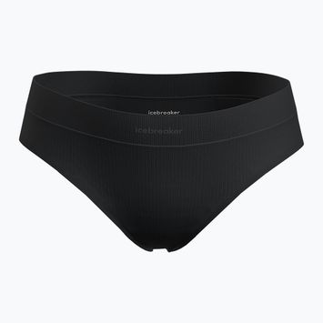 Majtki termoaktywne damskie icebreaker Merino Rib Lotus Hipster black