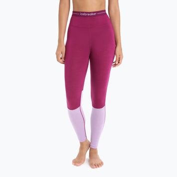 Spodnie termoaktywne damskie icebreaker 125 Zoneknit purple gaze