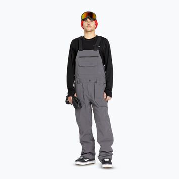 Spodnie snowboardowe męskie Volcom Roan Bib Overall charcoal