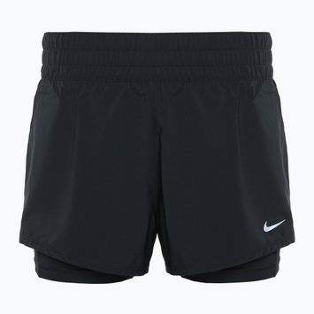 Spodenki do biegania damskie Nike One Dri-FIT 2IN1 black / reflective silver