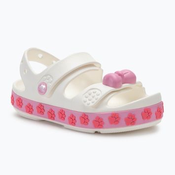 Sandały dziecięce Crocs Crocband Cruiser Pet Kids white/pink tweed