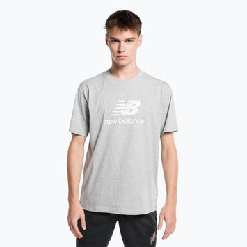 Koszulka męska New Balance Essentials Stacked Logo athletic grey