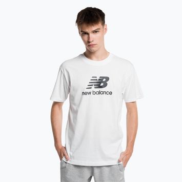 Koszulka męska New Balance Essentials Stacked Logo white