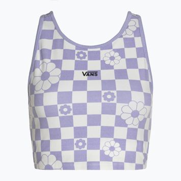 Top damski Vans Longline Racerback Bralette Floral checkerboard/sweet lavender