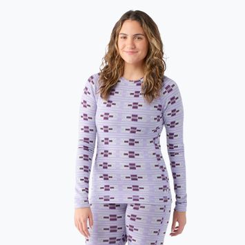 Longsleeve termoaktywny damski Smartwool Merino 250 Baselayer Crew Boxed violet flirt with me