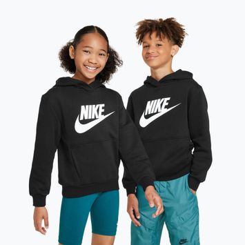 Bluza dziecięca Nike Club Fleece Hoodie black/white