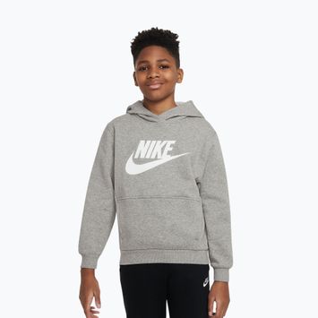 Bluza dziecięca Nike Club Fleece Hoodie dark grey heather/white