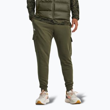 Spodnie męskie Under Armour Rival Fleece Cargo Jogger marine od green/white