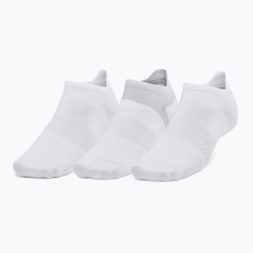 Skarpety do biegania męskie Under Armour Dry Run Lite No Show 3 pary white/white/reflective