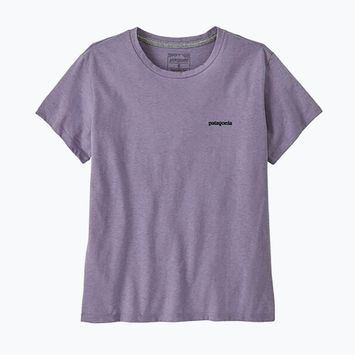 Koszulka damska Patagonia P-6 Logo Responsibili-Tee concrete purple