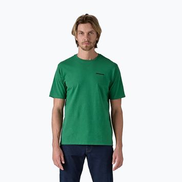 Koszulka męska Patagonia P-6 Logo Responsibili-Tee p-6 outline/heartleaf green