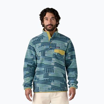 Bluza trekkingowa męska Patagonia LW Synch Snap-T P/O quilty fitz/wetland blue