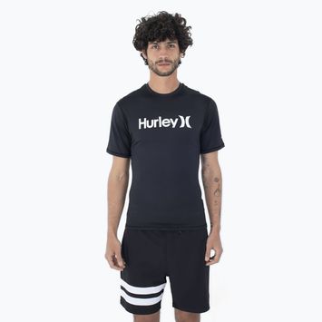 Koszulka męska Hurley O&O Quickdry Rashguard black