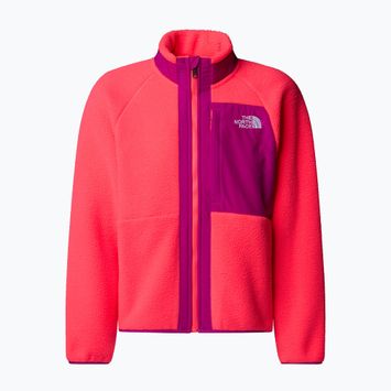 Bluza polarowa dziecięca The North Face Yumiori Full Zip radiant poppy