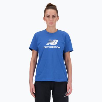 Koszulka damska New Balance Jersey Stacked Logo T-Shirt blueagat
