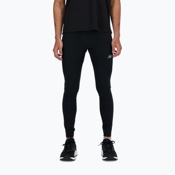 Legginsy do biegania męskie New Balance Athletics Sleek Run black