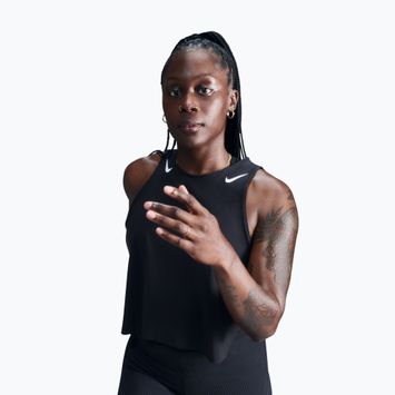 Koszulka do biegania damska Nike AeroSwift Dri-Fit ADV Cropped Tank Top black/white