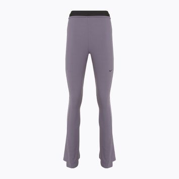 Legginsy damskie Nike Sportswear Chill Knit Mini-Rib Flared daybreak/black