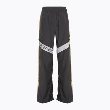 Spodnie damskie Nike Sportswear Woven High-Waisted dark smoke grey/saturn gold/white