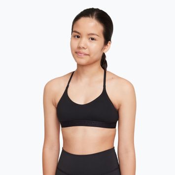 Biustonosz dziewczęcy Nike Indy black/black