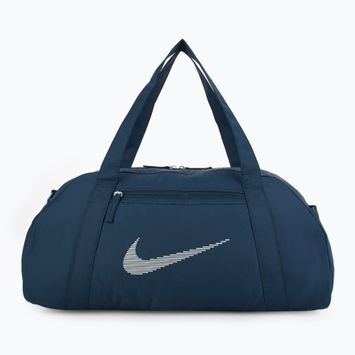 Torba treningowa damska Nike Gym Club 24 l armory navy/ armory navy/ metallic silver