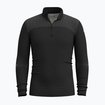 Bluza termoaktywna męska Smartwool Intraknit Thermal Merino Base Layer 1/4 Zip black/white