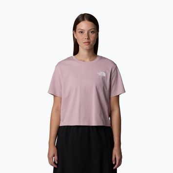 Koszulka damska The North Face Simple Dome Cropped Slim Tee metal pink