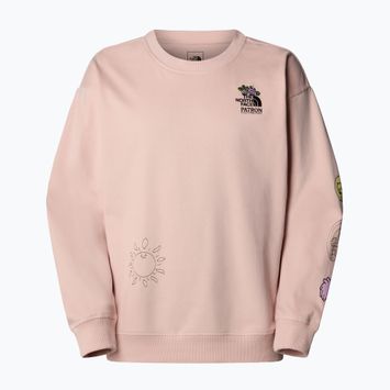 Bluza The North Face Mountain Cleanup Over pink moss