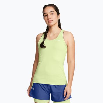 Tank top treningowy damski Under Armour HeatGear Armour Racer retro green/white