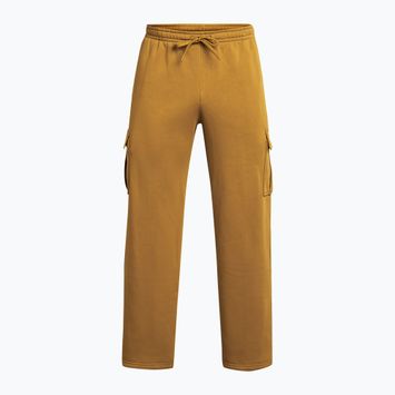 Spodnie treningowe damskie Under Armour Project Rock Icon Fleece yellow ochre / silt