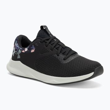 Buty treningowe damskie Under Armour Charged Aurora 2+ black/hydro green/metallic warm silver